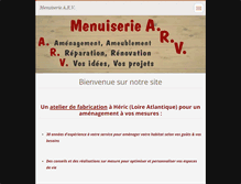 Tablet Screenshot of menuiserie-arv.fr